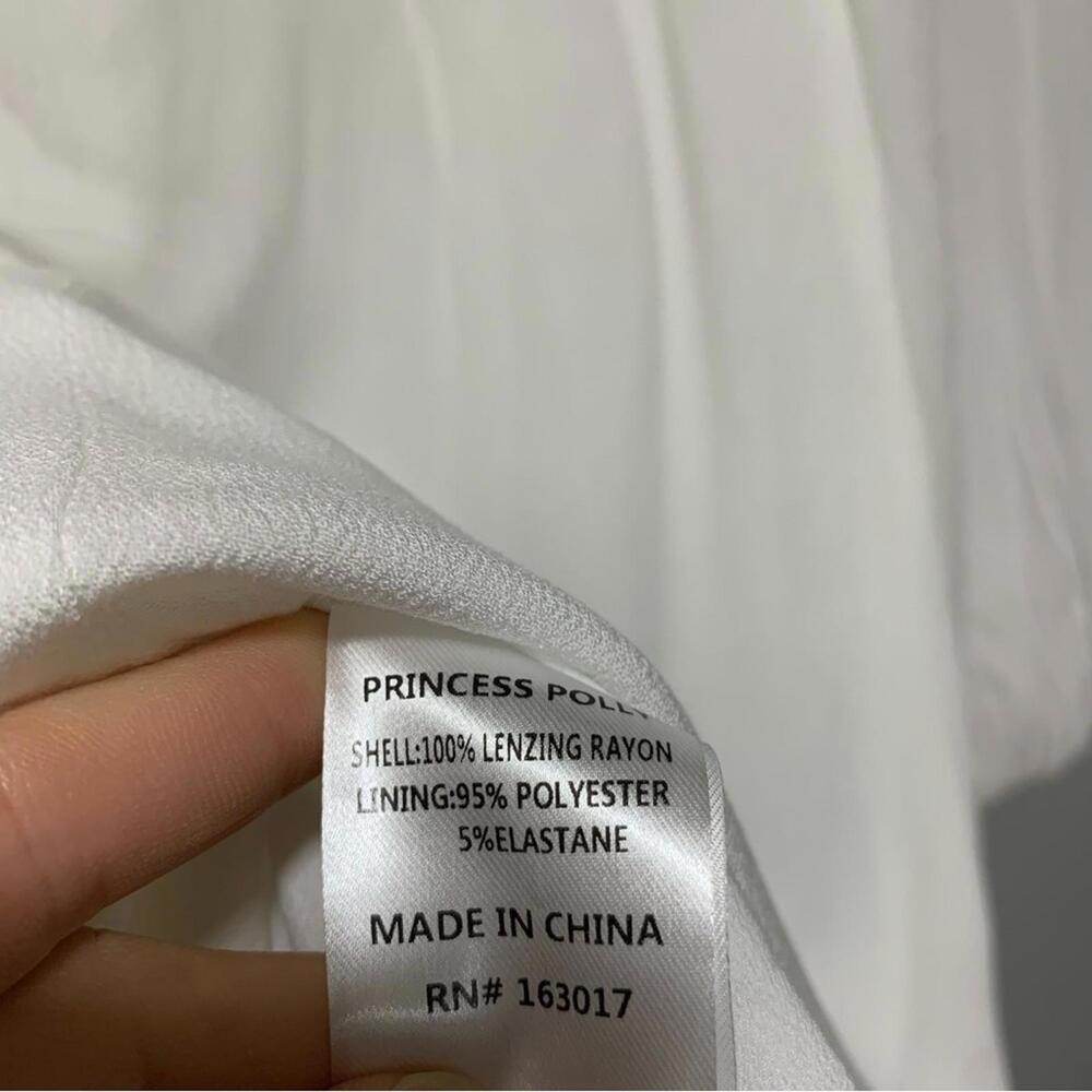 Princess Polly Elvira Mini White Dress - Size 2 - Picture 4 of 4
